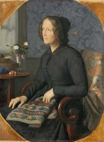 Henri-Pierre Picou Portrait of Mrs. Henri-Jean Pierre Picou, mother of the artist Norge oil painting art